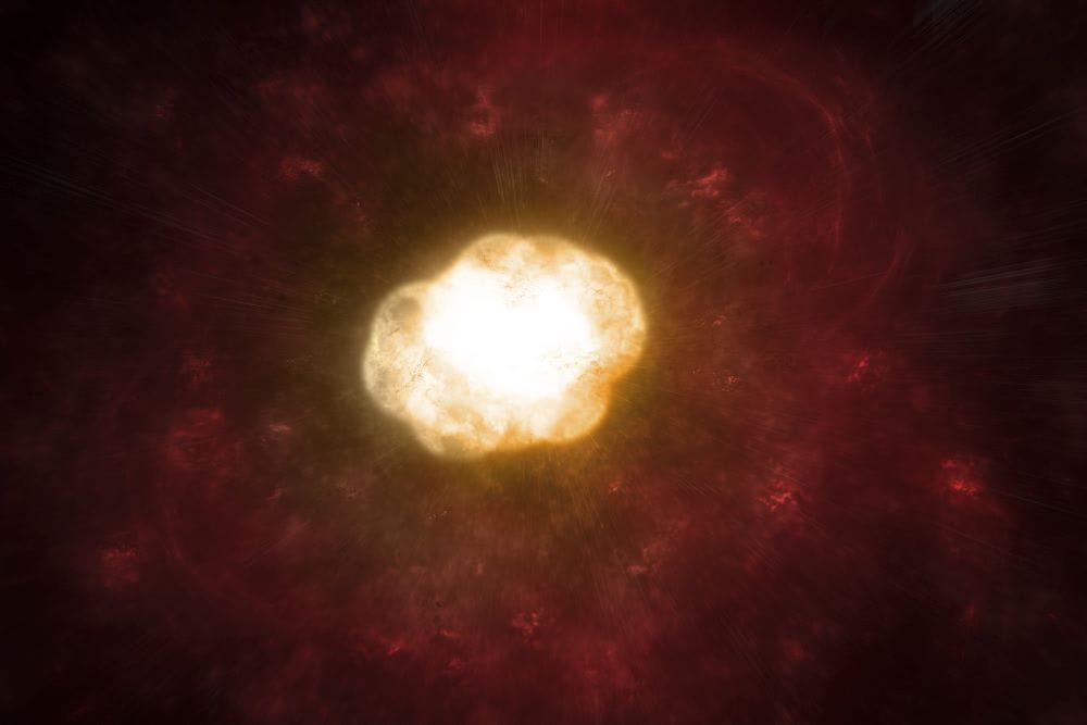 極超巨星のイメージ図